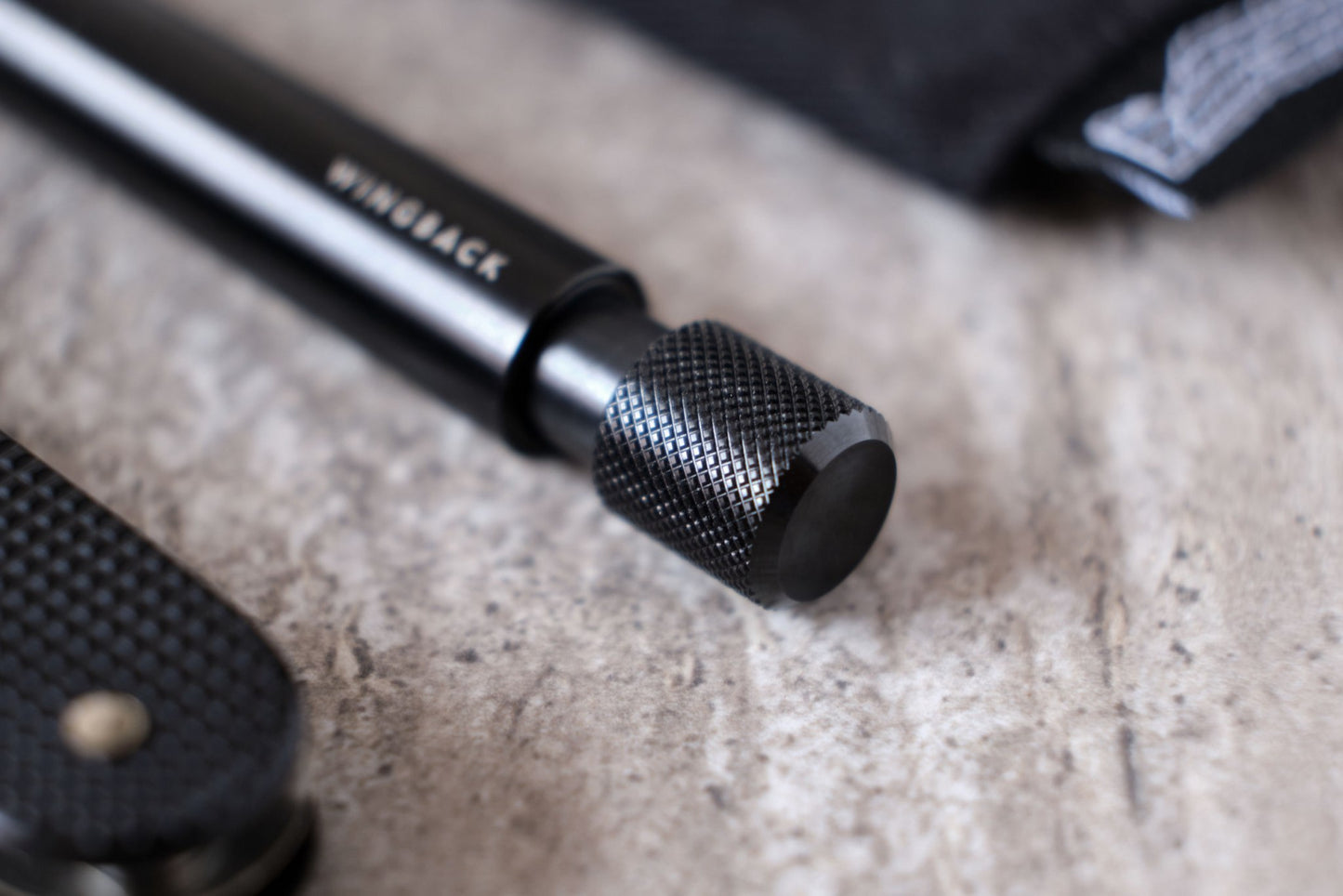 Wingback Mechanical Pen - Black Steel