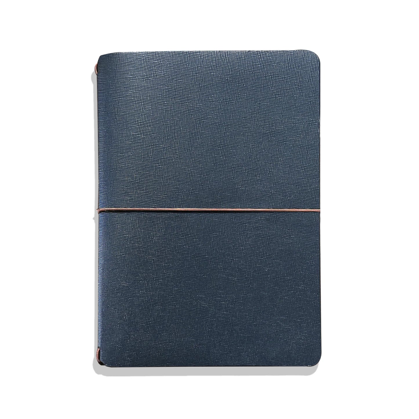 Endless Explorer - Refillable Saffiano Leather Journal Regalia Paper - Blue A5
