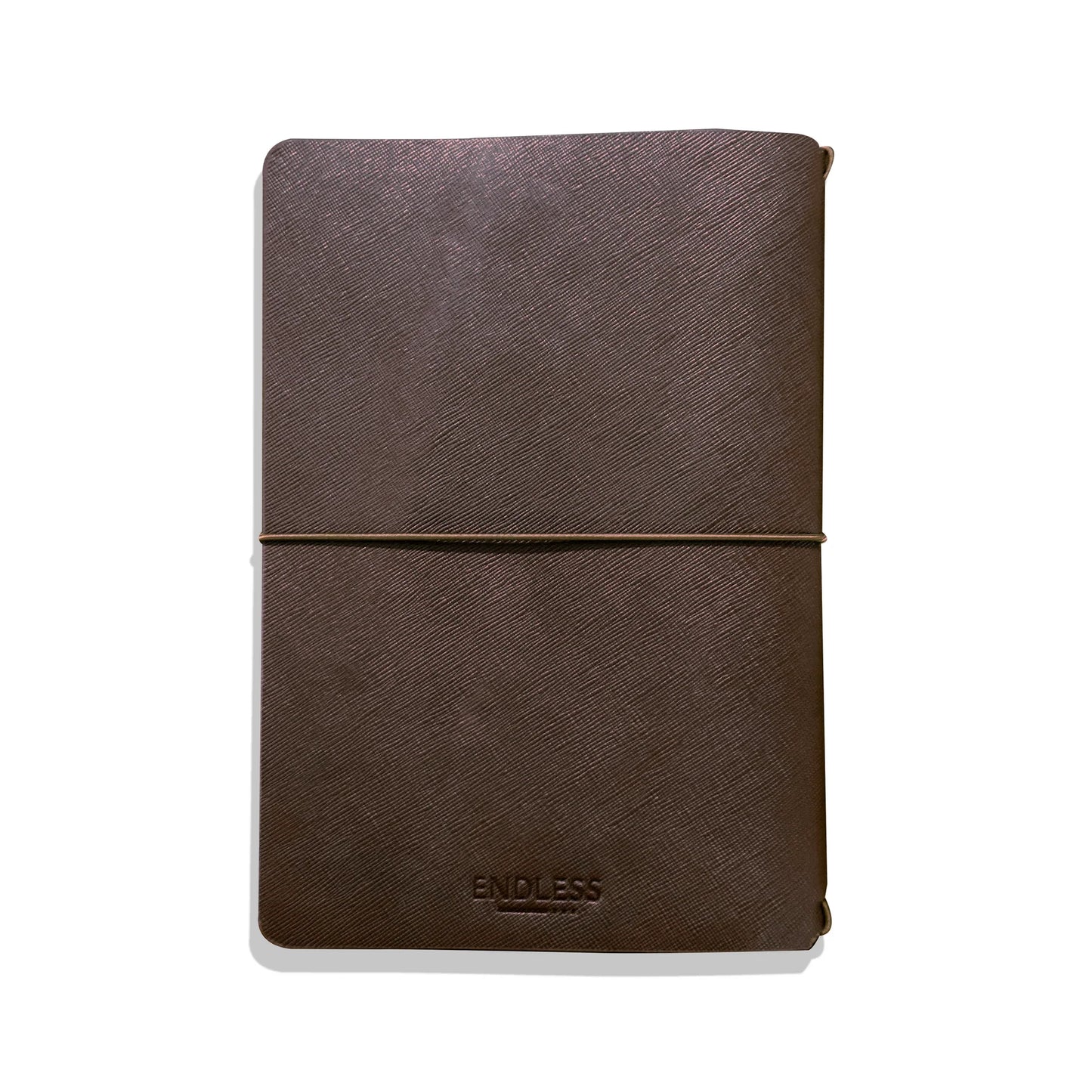 Endless Explorer - Refillable Saffiano Leather Journal Regalia Paper - Brown A5