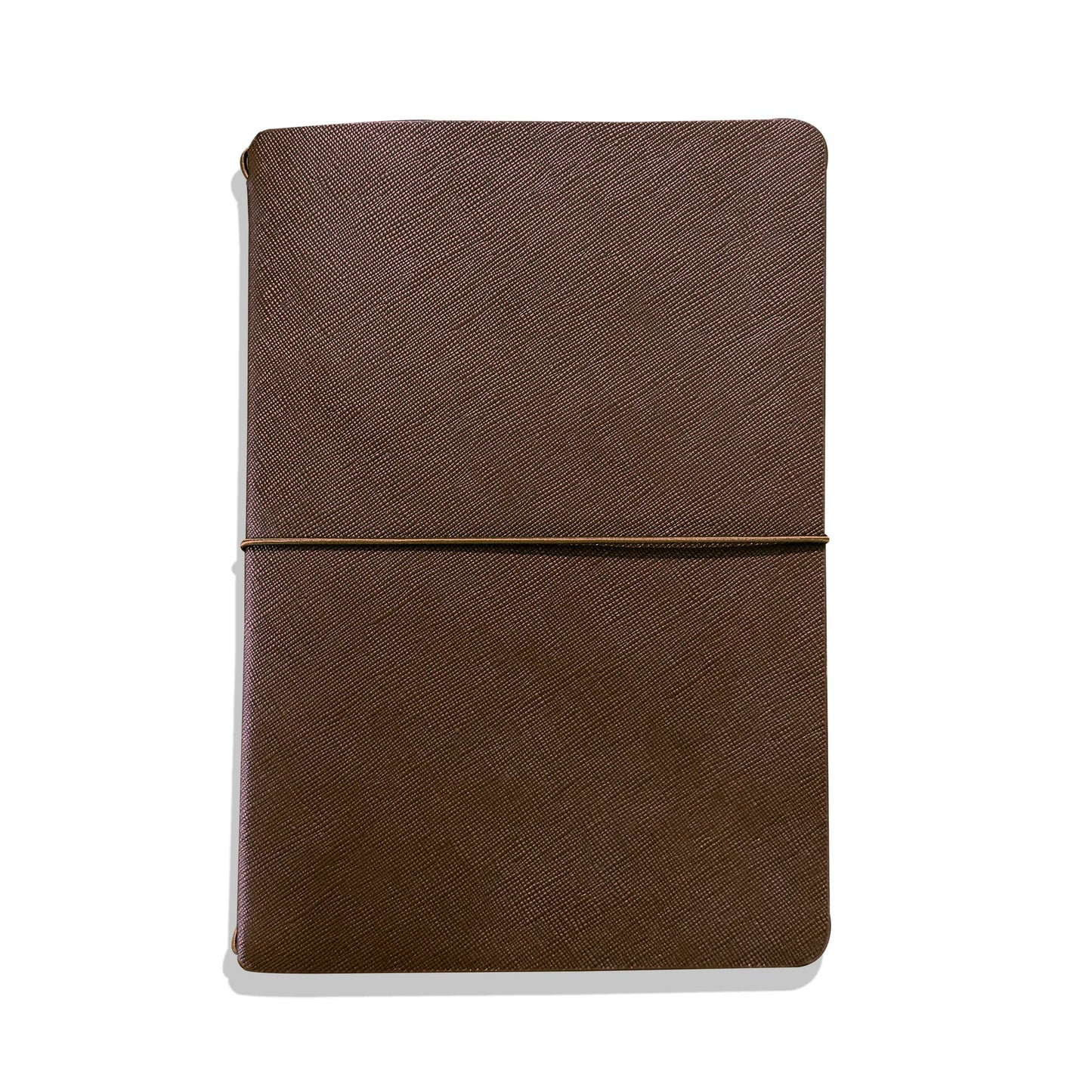 Endless Explorer - Refillable Saffiano Leather Journal Regalia Paper - Brown A5