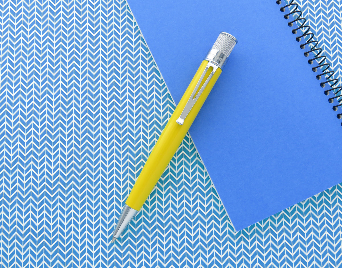 Retro 51 Tornado ColorWave Collection Rollerball Pen - Hello Yellow
