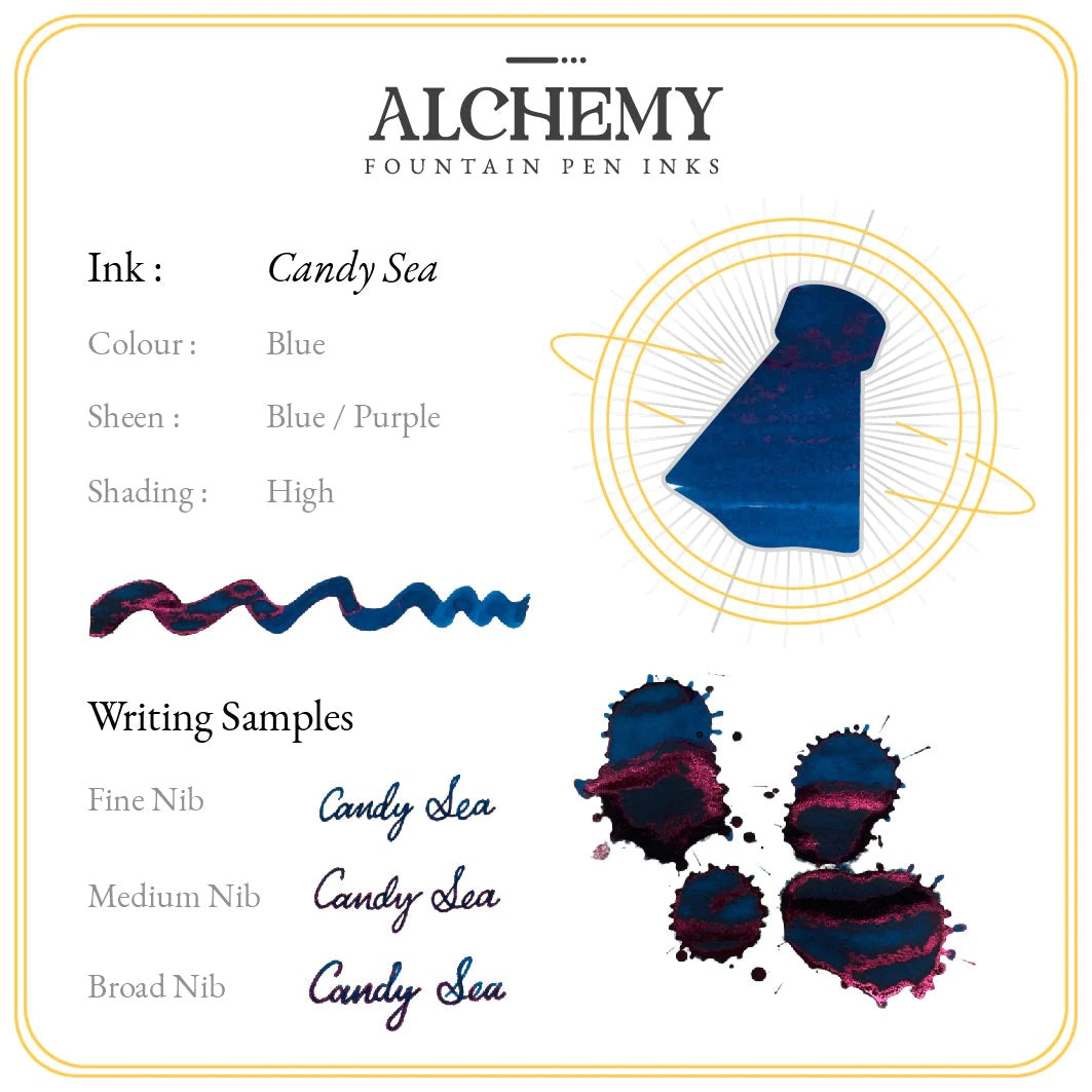 Endless Alchemy Fountain Pen Ink - Candy Sea 60ml