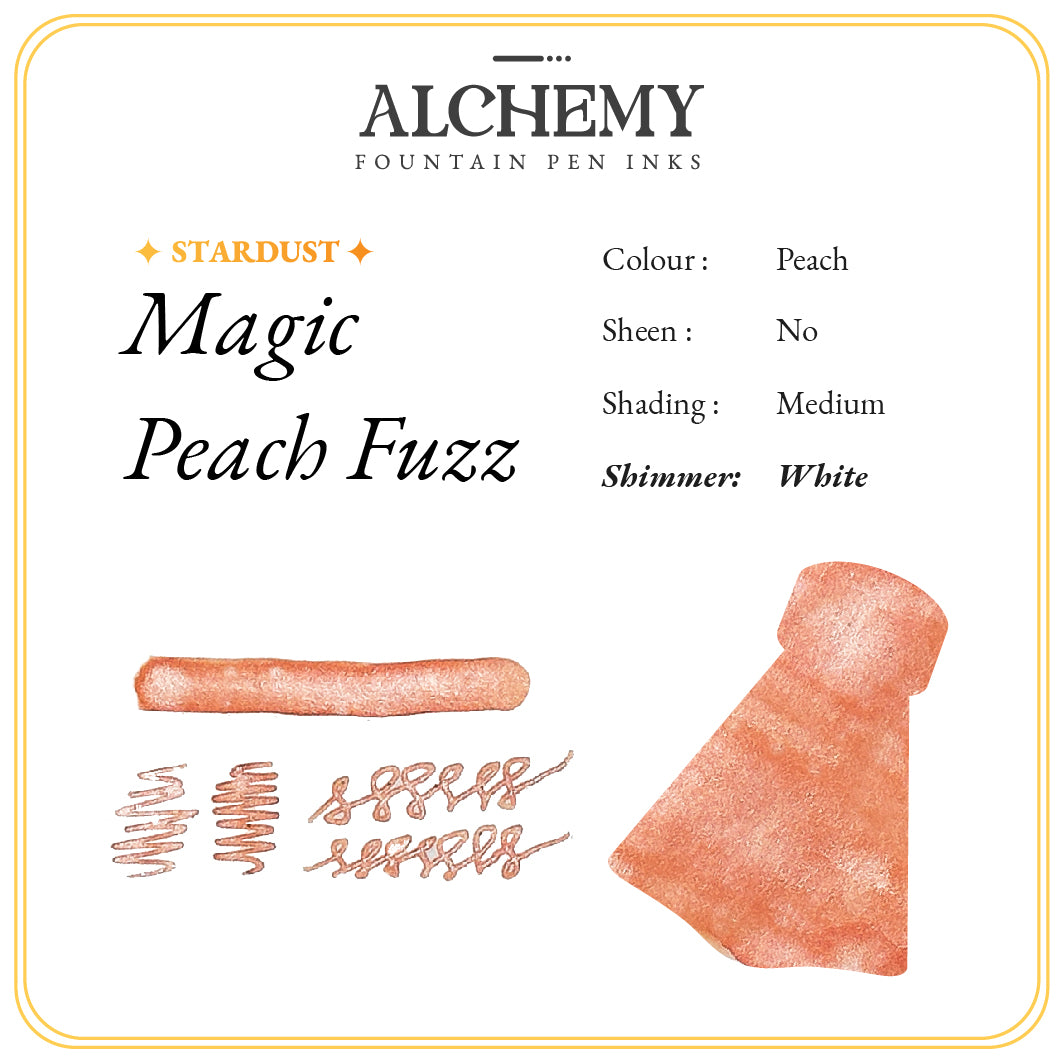 Endless Alchemy Stardust Fountain Pen Ink - Magic Peach Fuzz 45ml