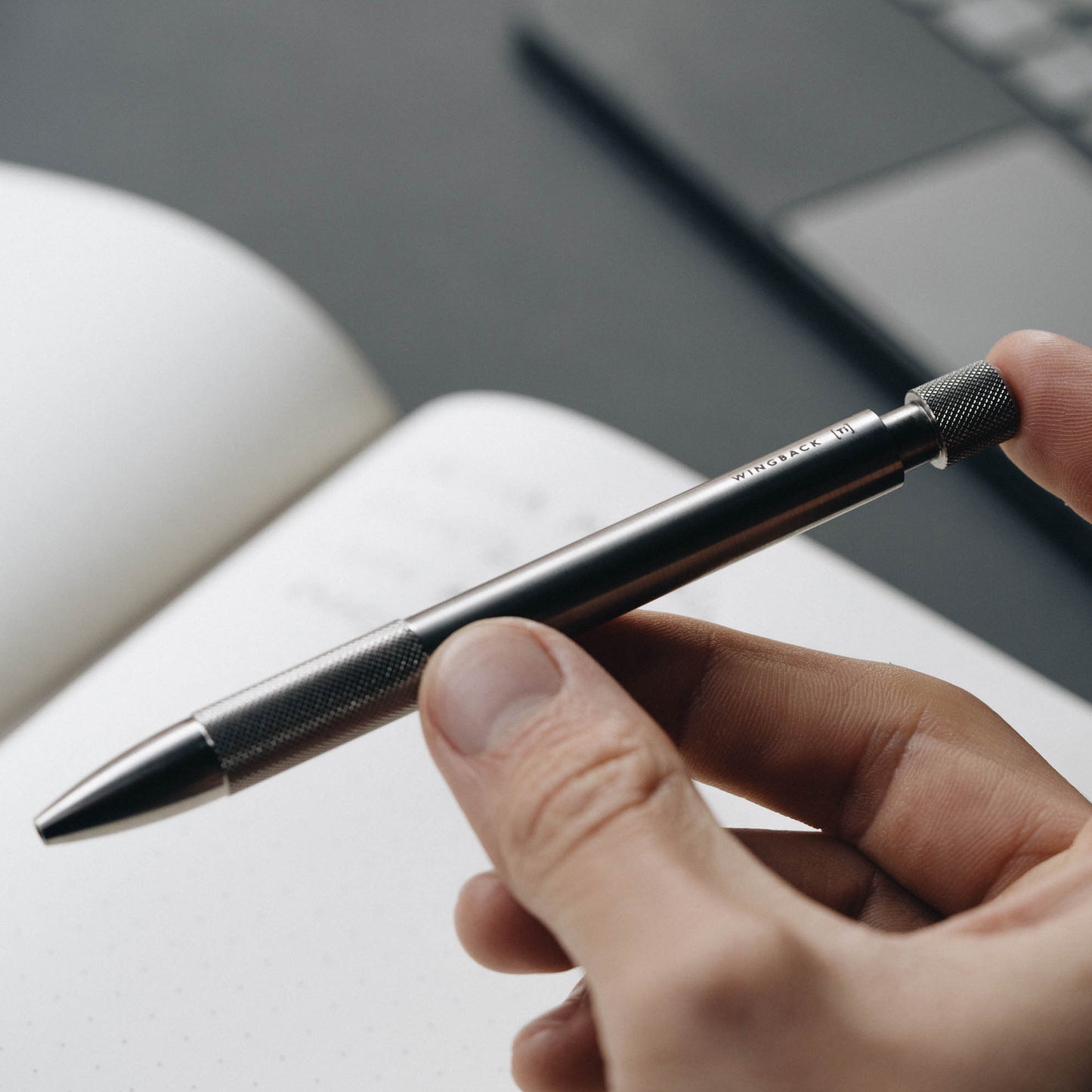 Wingback Mechanical Pen - Titanium