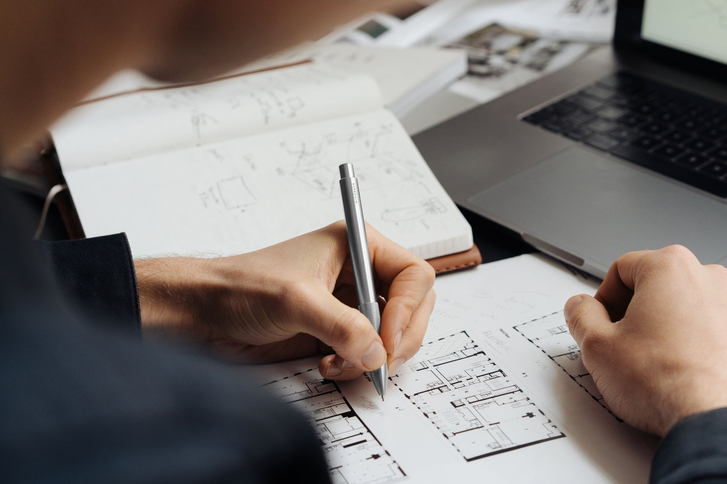 Wingback Mechanical Pencil - Steel