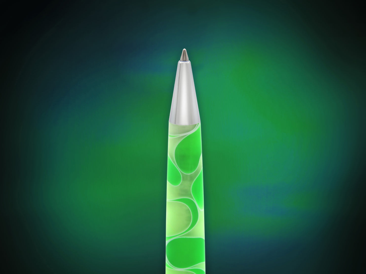 Tornado™ Cosmic Swirl - Green & White Acrylic