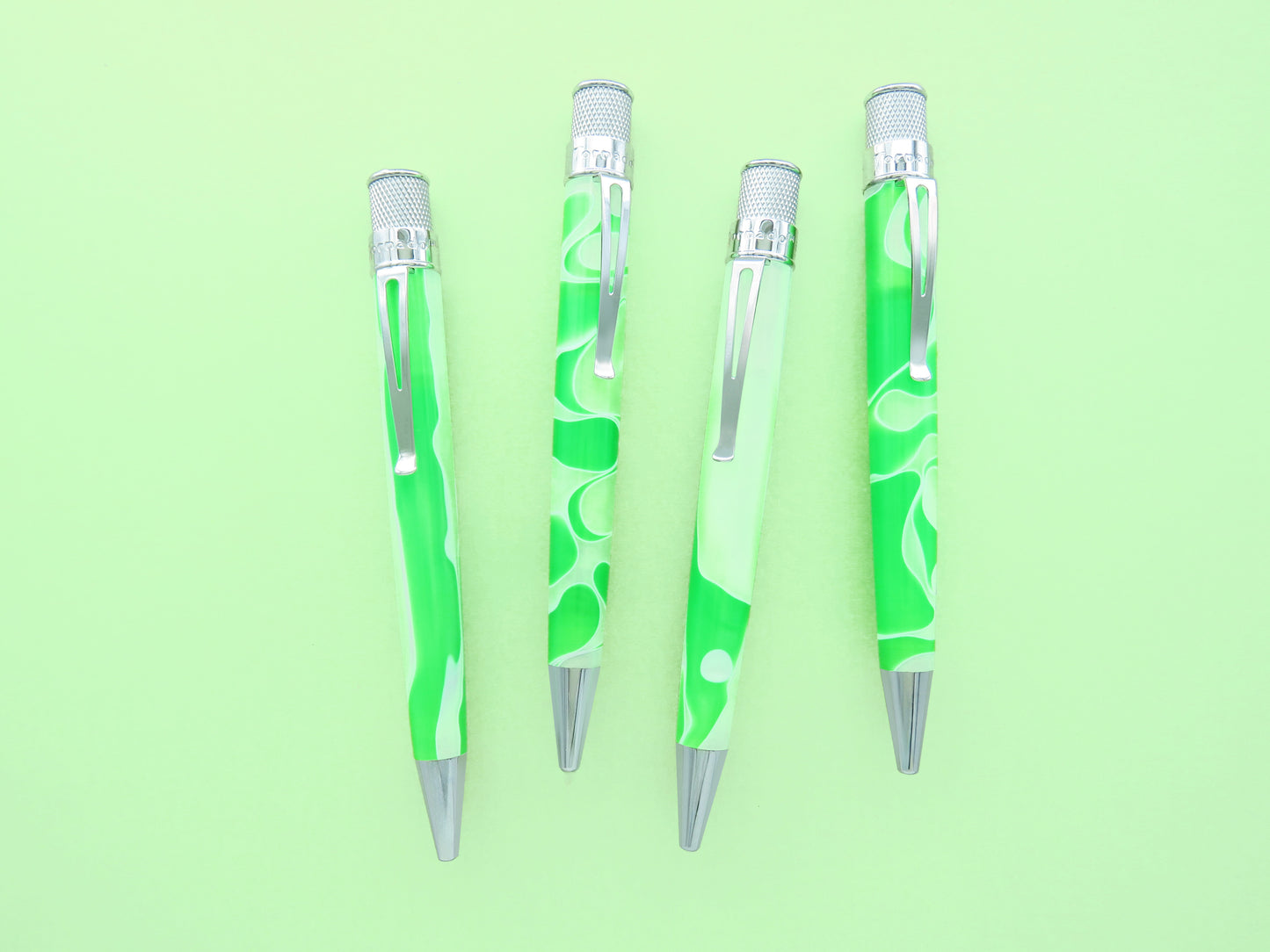 Tornado™ Cosmic Swirl - Green & White Acrylic