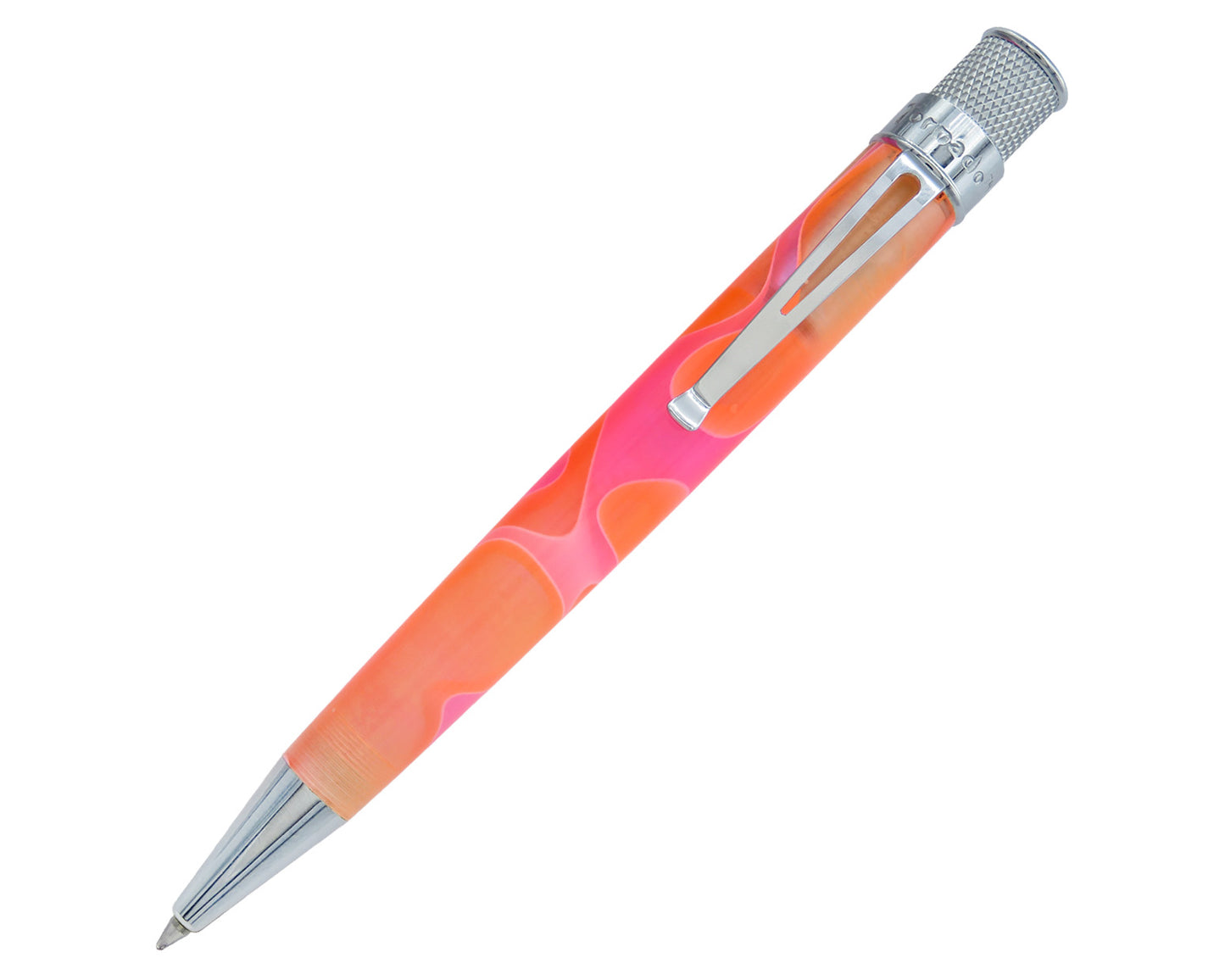 Tornado™ Cosmic Swirl - Pink & Orange Acrylic