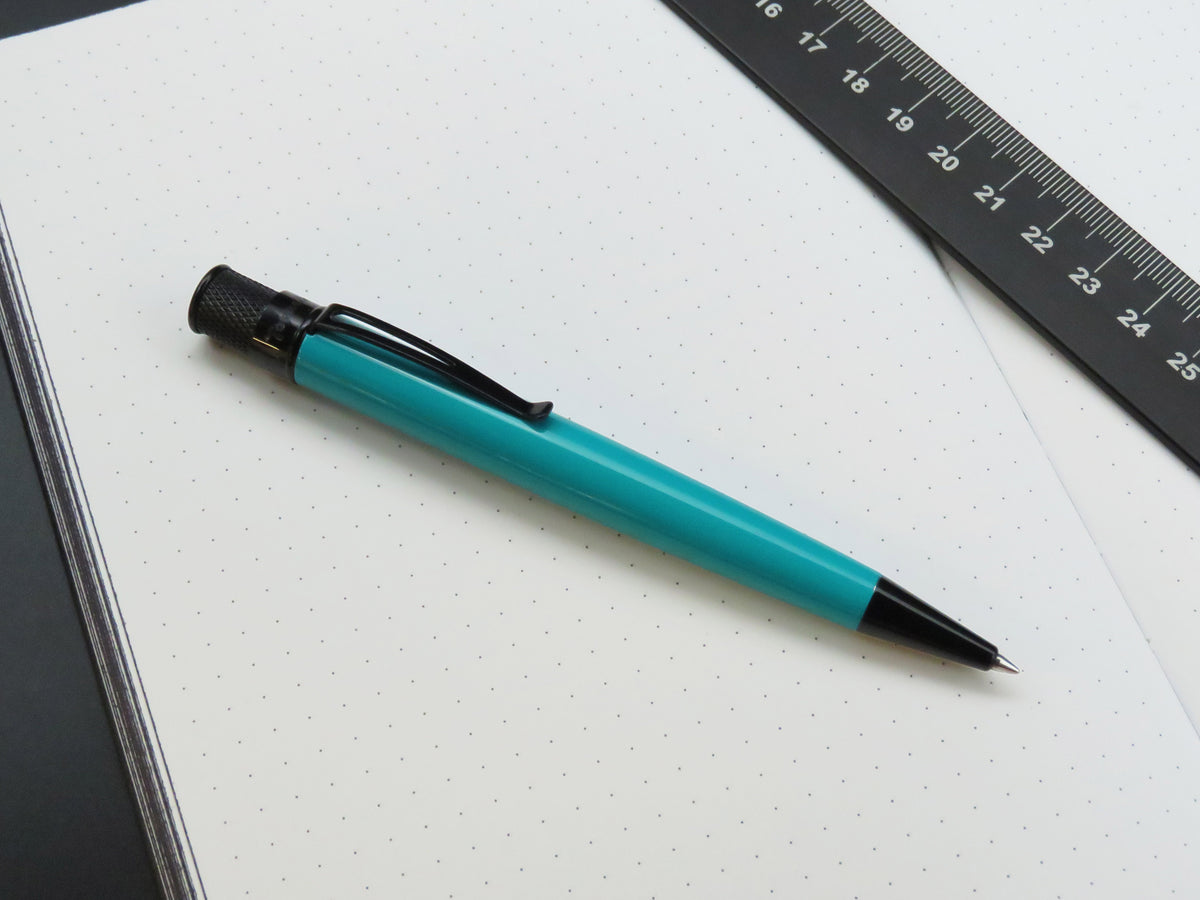 Retro 51 Tornado Stealth Lacquer Rollerball Pen - Deep Aqua