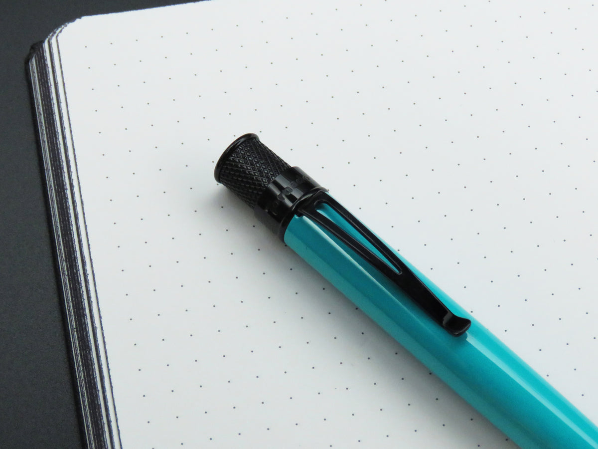 Retro 51 Tornado Stealth Lacquer Rollerball Pen - Deep Aqua