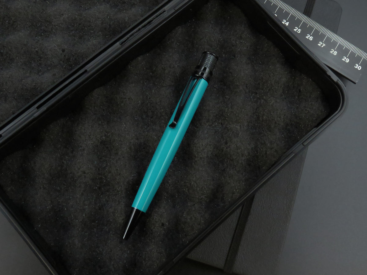 Retro 51 Tornado Stealth Lacquer Rollerball Pen - Deep Aqua