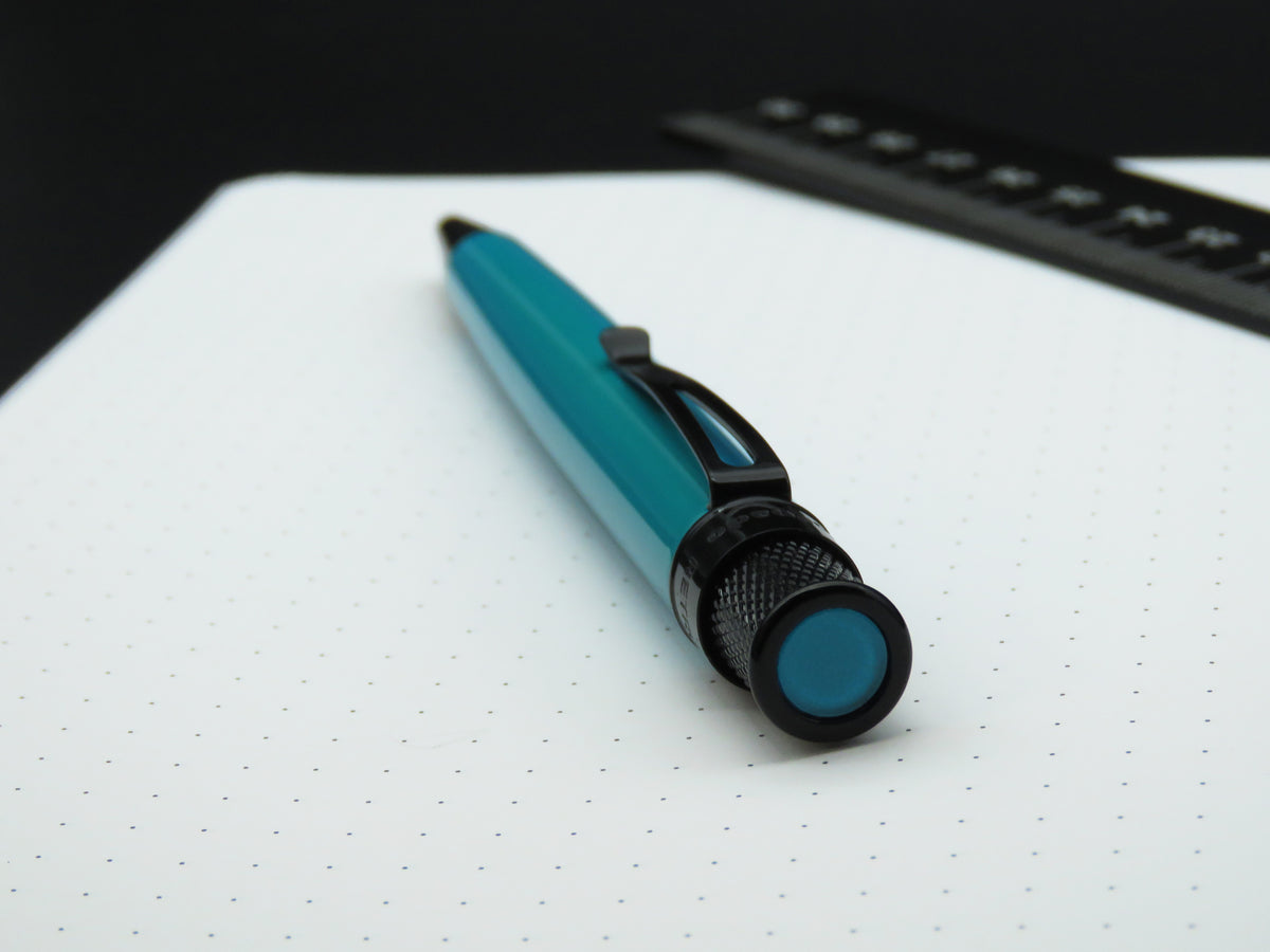 Retro 51 Tornado Stealth Lacquer Rollerball Pen - Deep Aqua