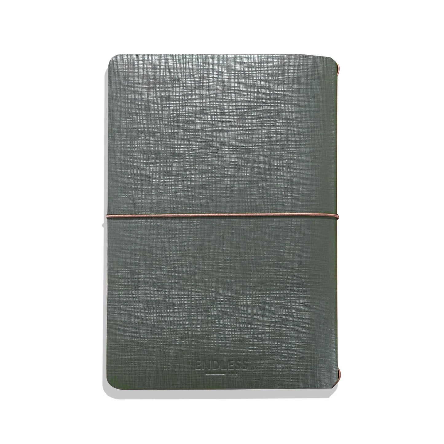 Endless Explorer - Refillable Saffiano Leather Journal Regalia Paper - Green A5