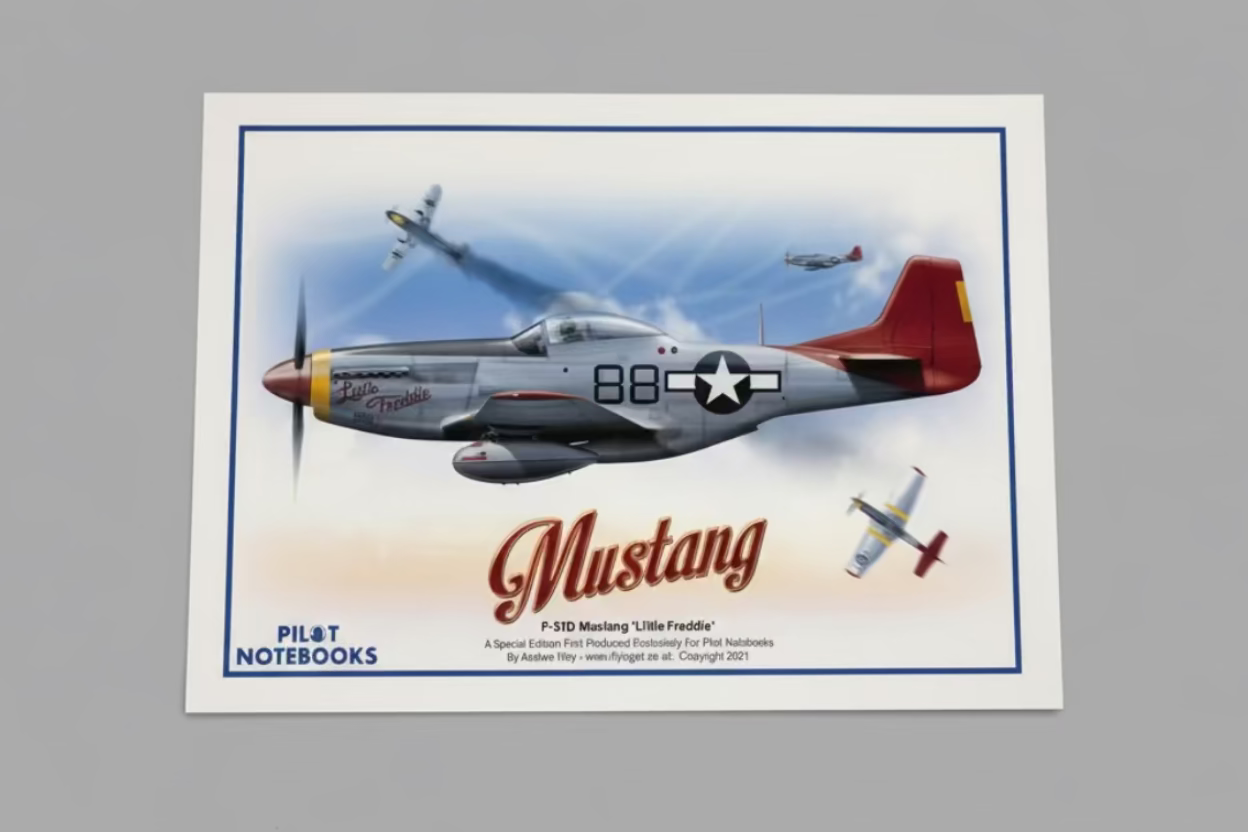 P-51 Mustang A3 Art Print