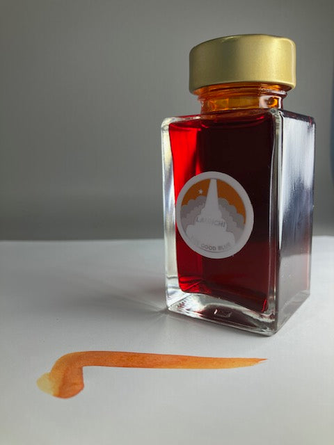 The Good Blue x Mann Inc  Bottled Ink - Launch Orange 50ml