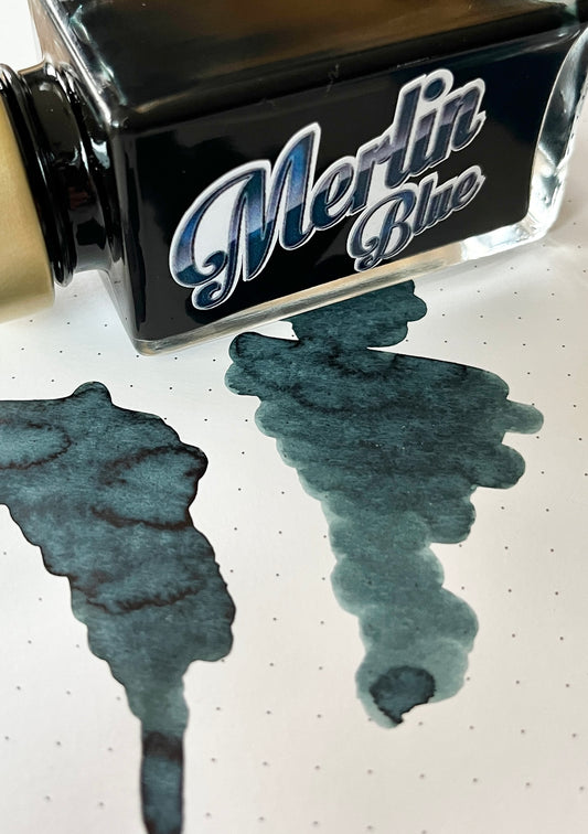 Retro 51 x Mann Inc Bottled Ink - Merlin Blue 50ml