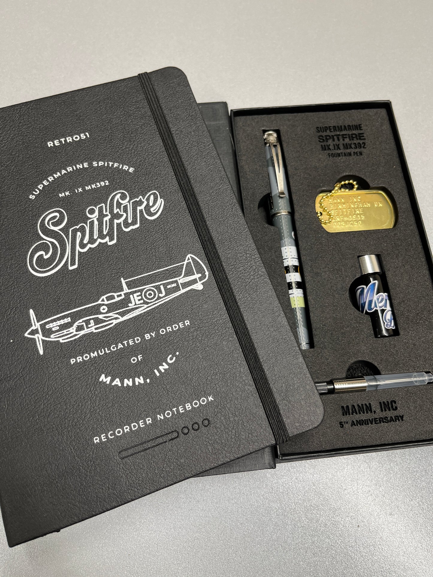Retro 51 Fountain Pen - Spitfire Notebook Edition (Mann Inc Exclusive)