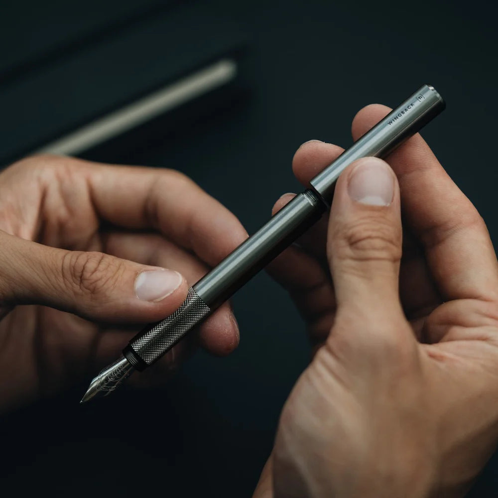 Wingback Fountain Pen - Titanium