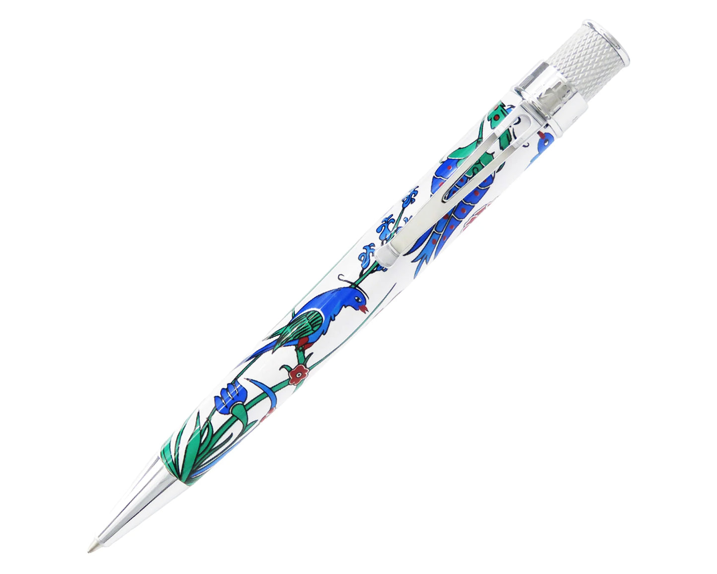 Retro 51 Metropolitan Iznik Garden Blue Birds Rollerball