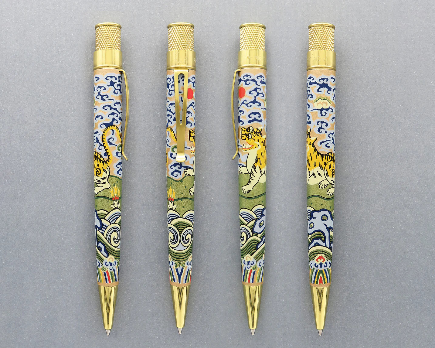 Retro 51 Metropolitan  Chinese Tiger Rank Badge Rollerball