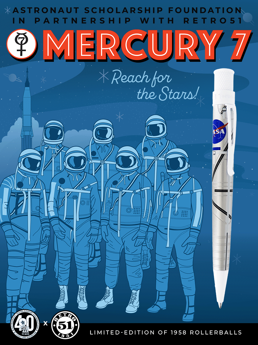 Retro 51 Tornado Rollerball Pen - Mercury 7 (Limited Edition)