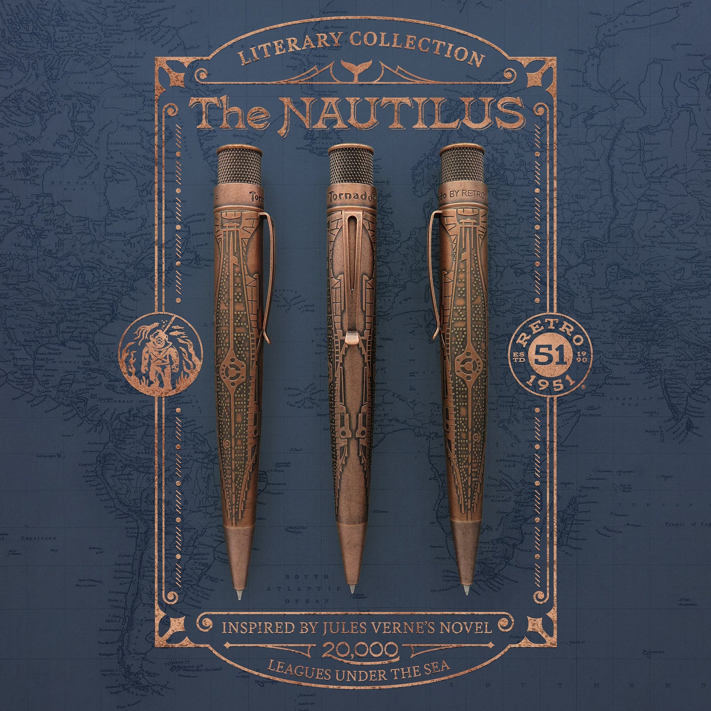 Retro 51 Big Shot Rollerball Pen - Nautilus