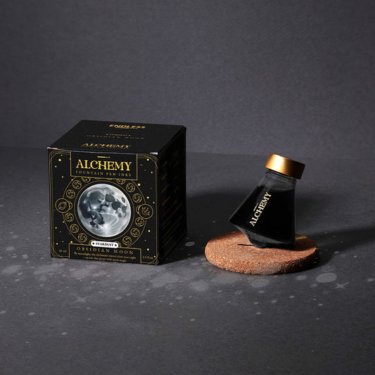 Endless Alchemy Stardust Fountain Pen Ink - Obsidian Moon 45ml