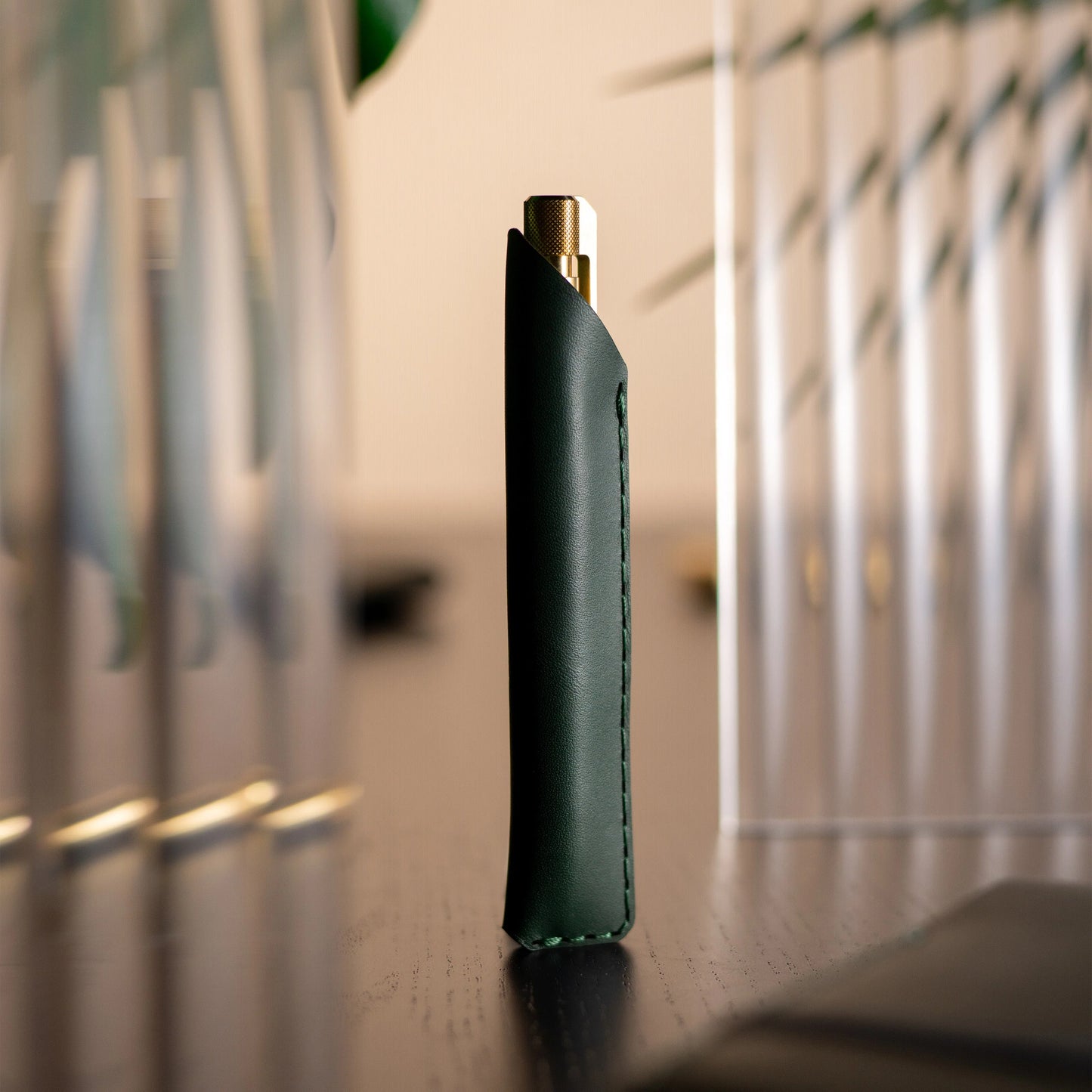 Wingback Pen Sleeve - British Racing Green