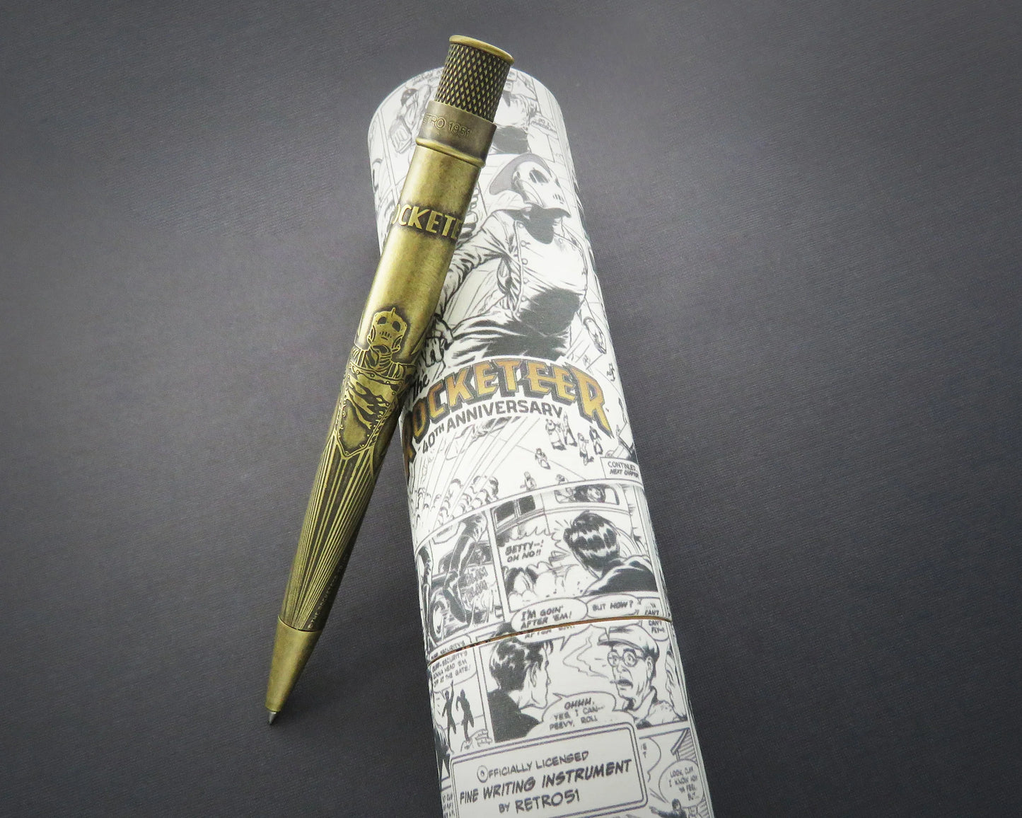 Retro 51 Tornado Rollerball Pen - The Rocketeer - Rocketeer (brass)