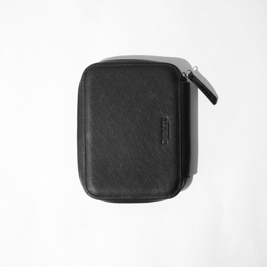 Endless Companion Saffiano Leather 10 Pen Pouch - Black