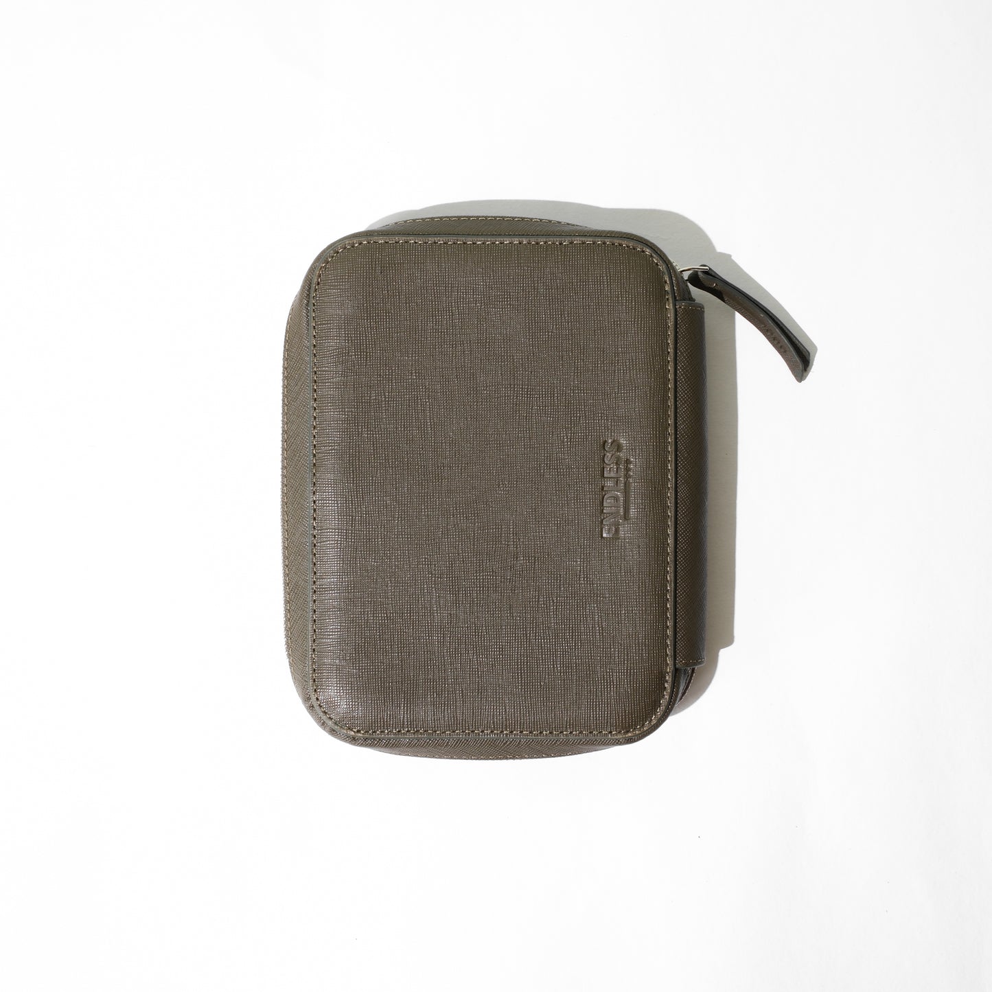 Endless Companion Saffiano Leather 10 Pen Pouch - Green
