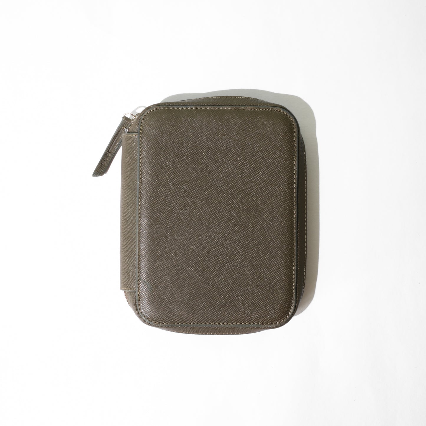 Endless Companion Saffiano Leather 10 Pen Pouch - Green