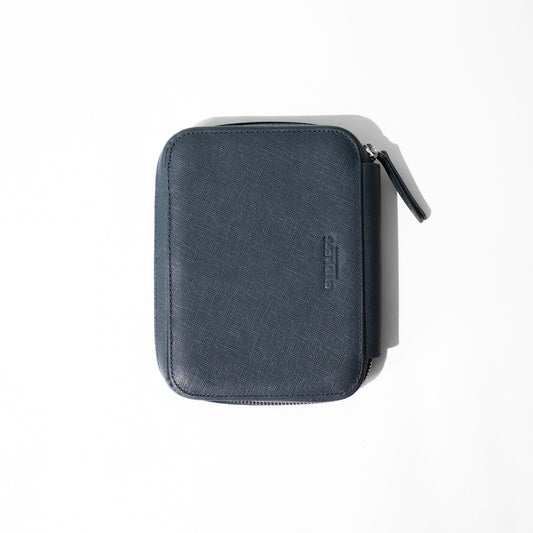 Endless Companion Saffiano Leather 10 Pen Pouch - Blue