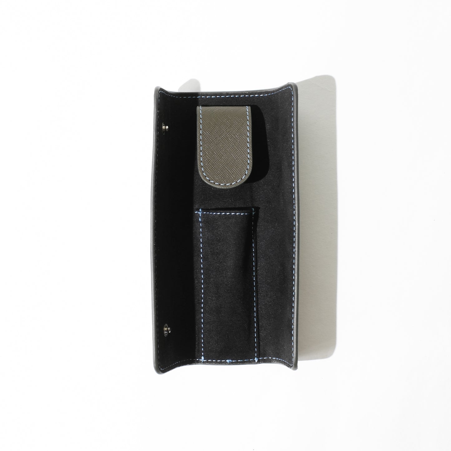 Endless Companion Saffiano Leather 1 Pen Pouch - Green