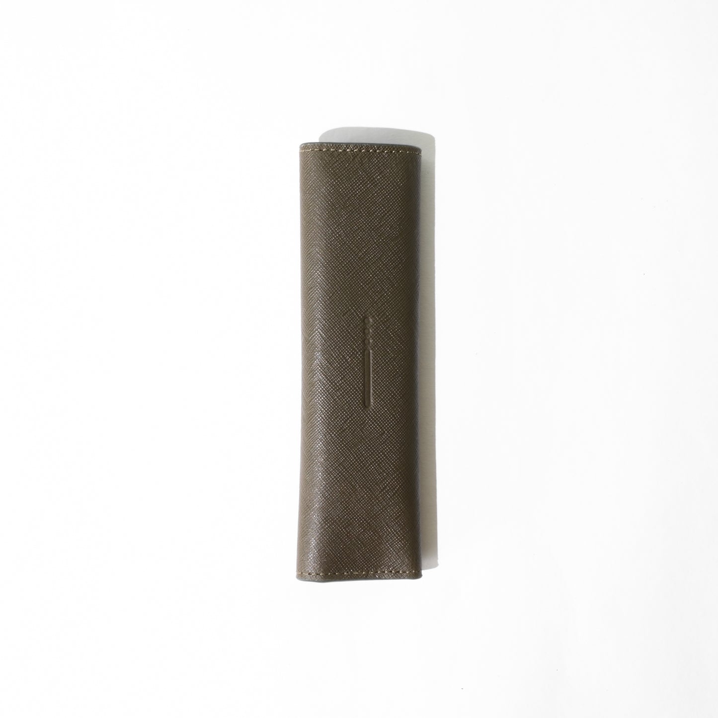 Endless Companion Saffiano Leather 1 Pen Pouch - Green