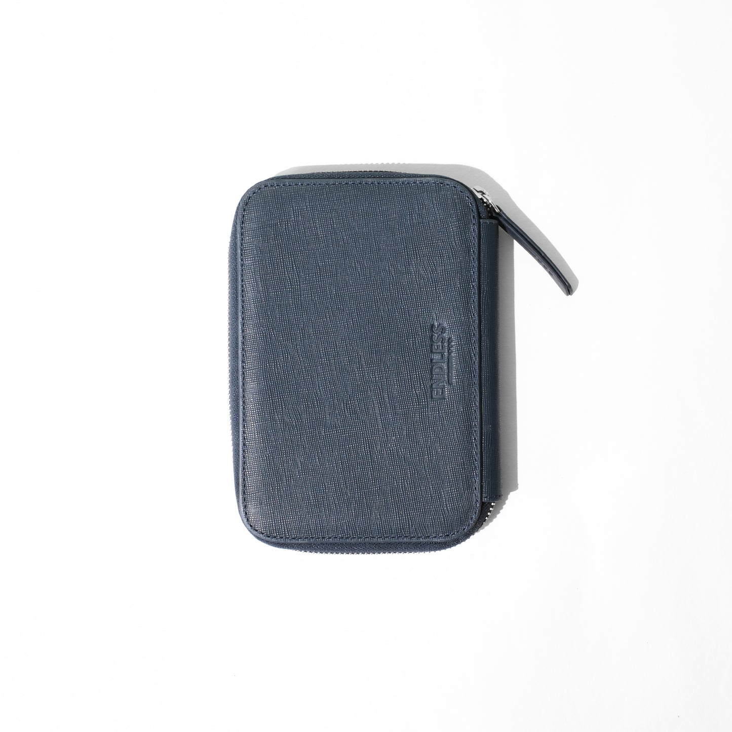 Endless Companion Saffiano Leather 5 Pen Pouch - Blue