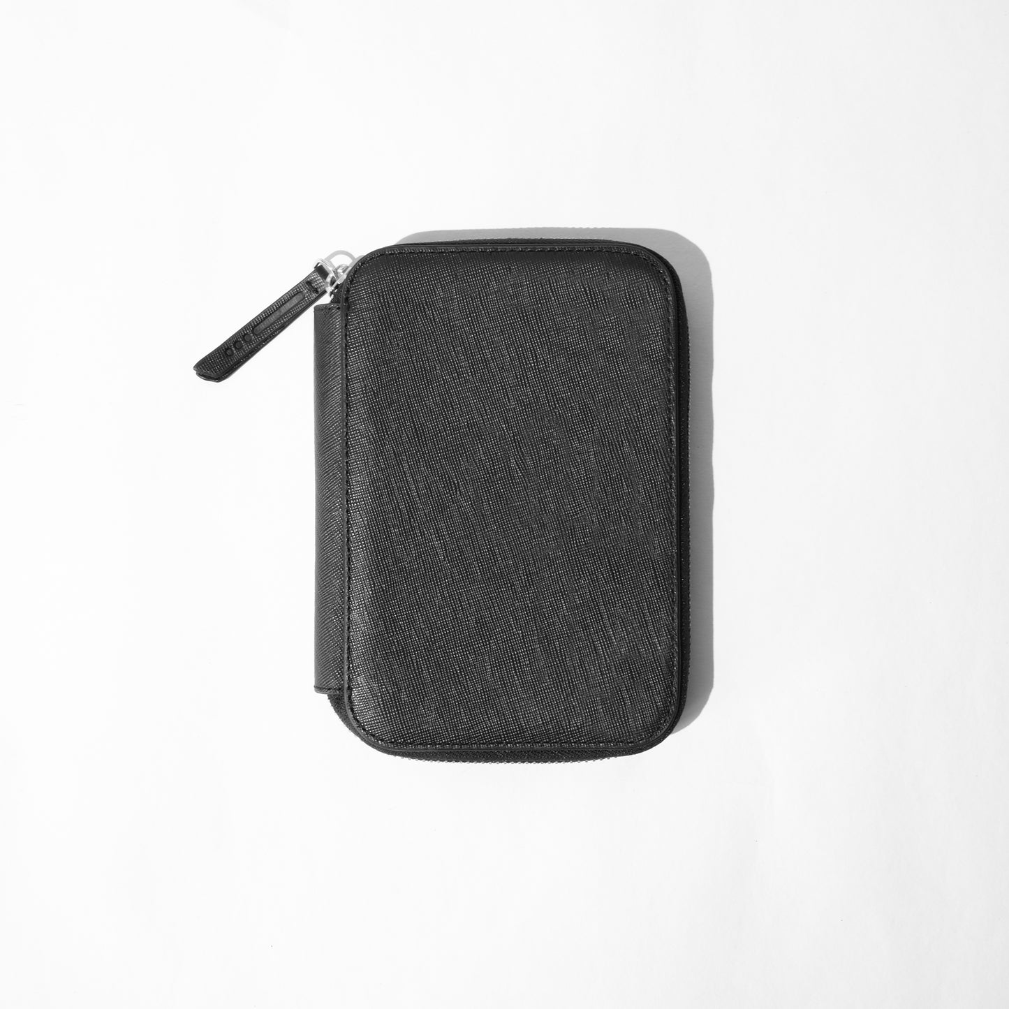 Endless Companion Saffiano Leather 5 Pen Pouch - Black
