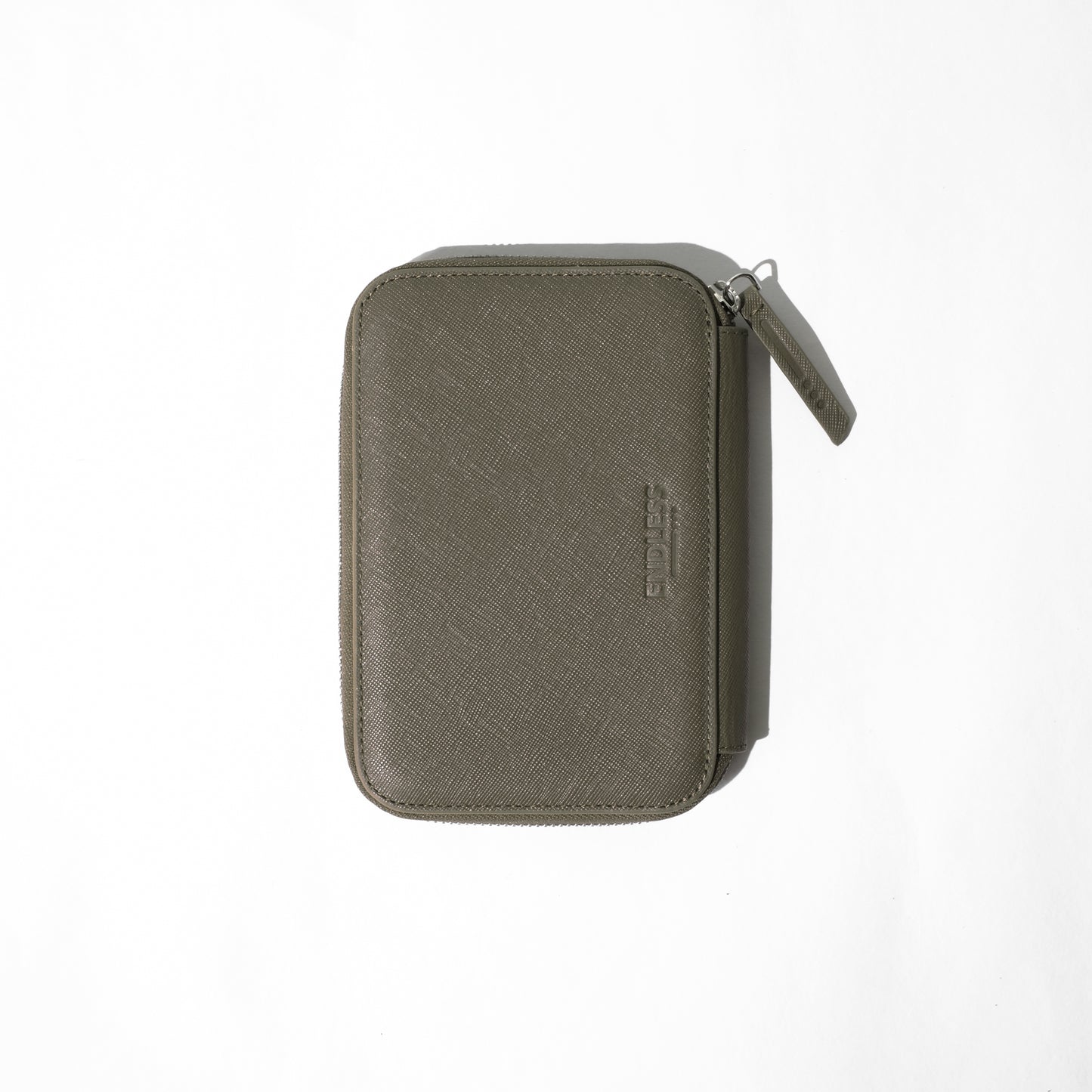 Endless Companion Saffiano Leather 5 Pen Pouch - Green