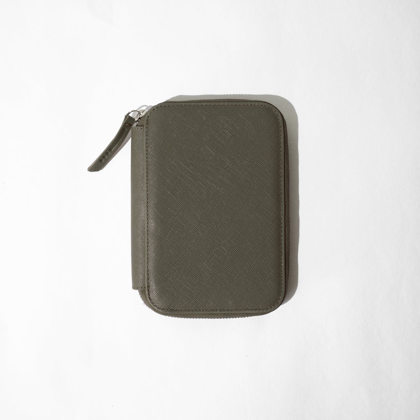 Endless Companion Saffiano Leather 5 Pen Pouch - Green