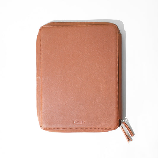 Endless Saffiano Leather Folio - Brown A4