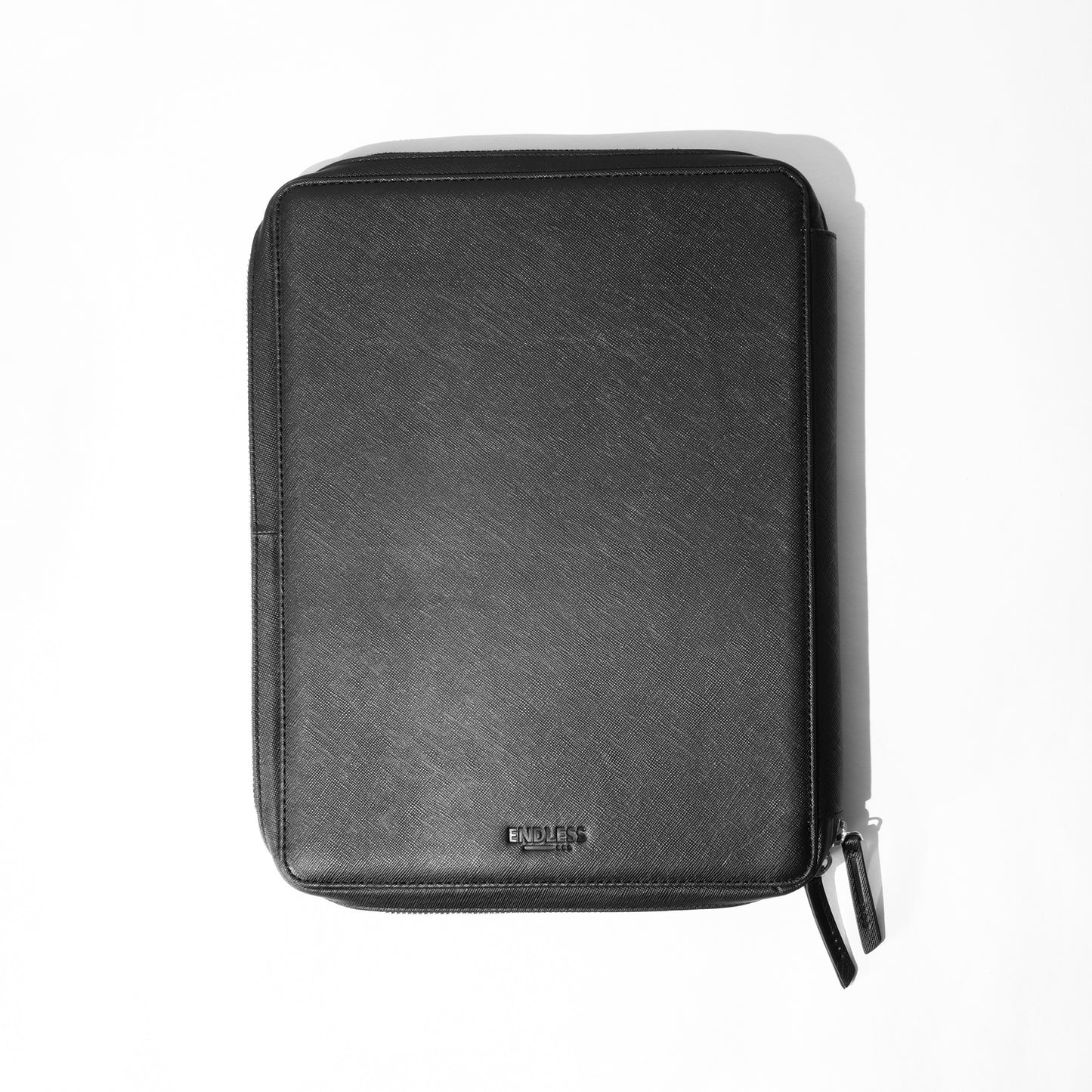 Endless Saffiano Leather Folio - Black A4