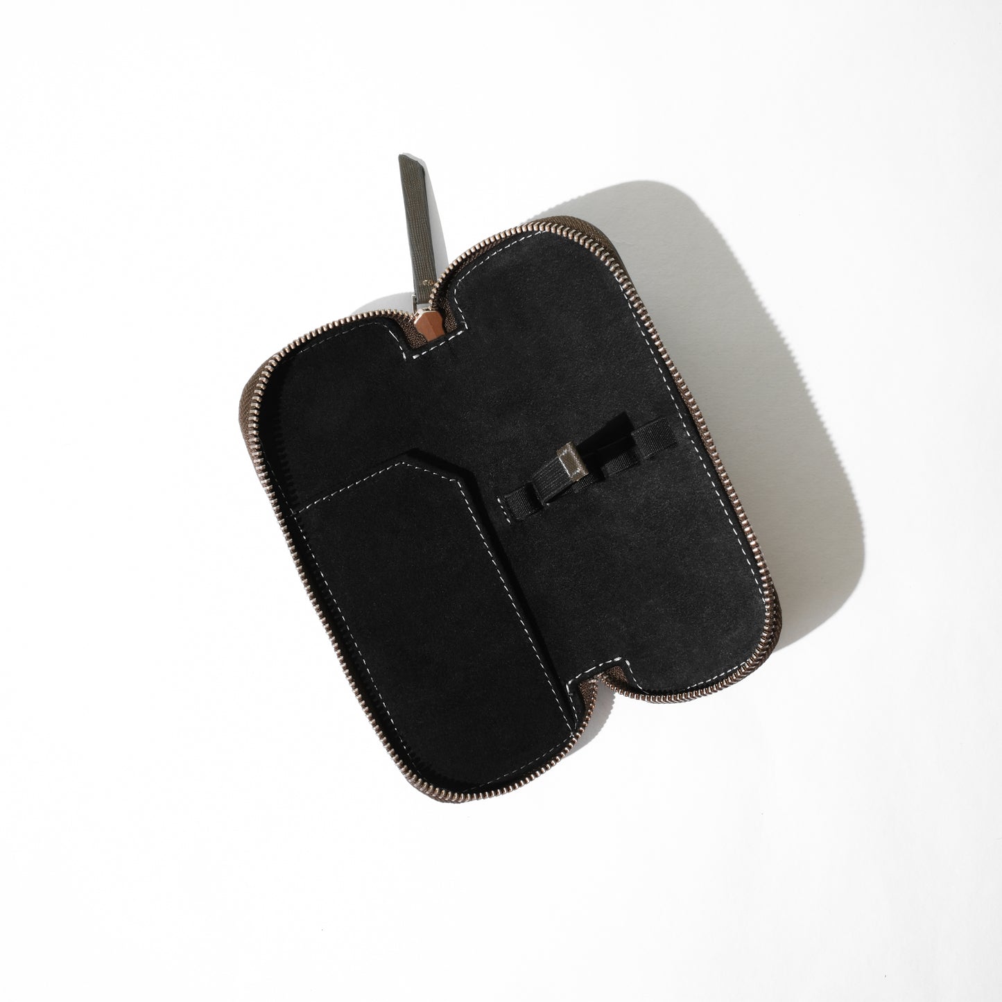 Endless Companion Saffiano Leather Adjustable 3 Pen Pouch - Green