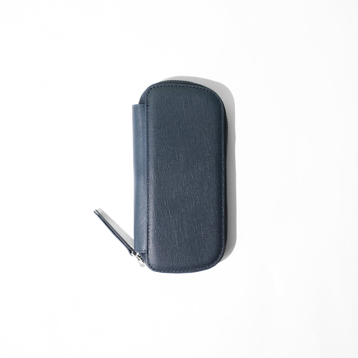 Endless Companion Saffiano Leather Adjustable 3 Pen Pouch - Blue