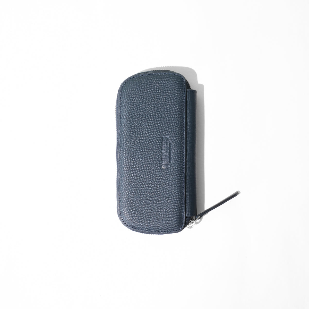 Endless Companion Saffiano Leather Adjustable 3 Pen Pouch - Blue