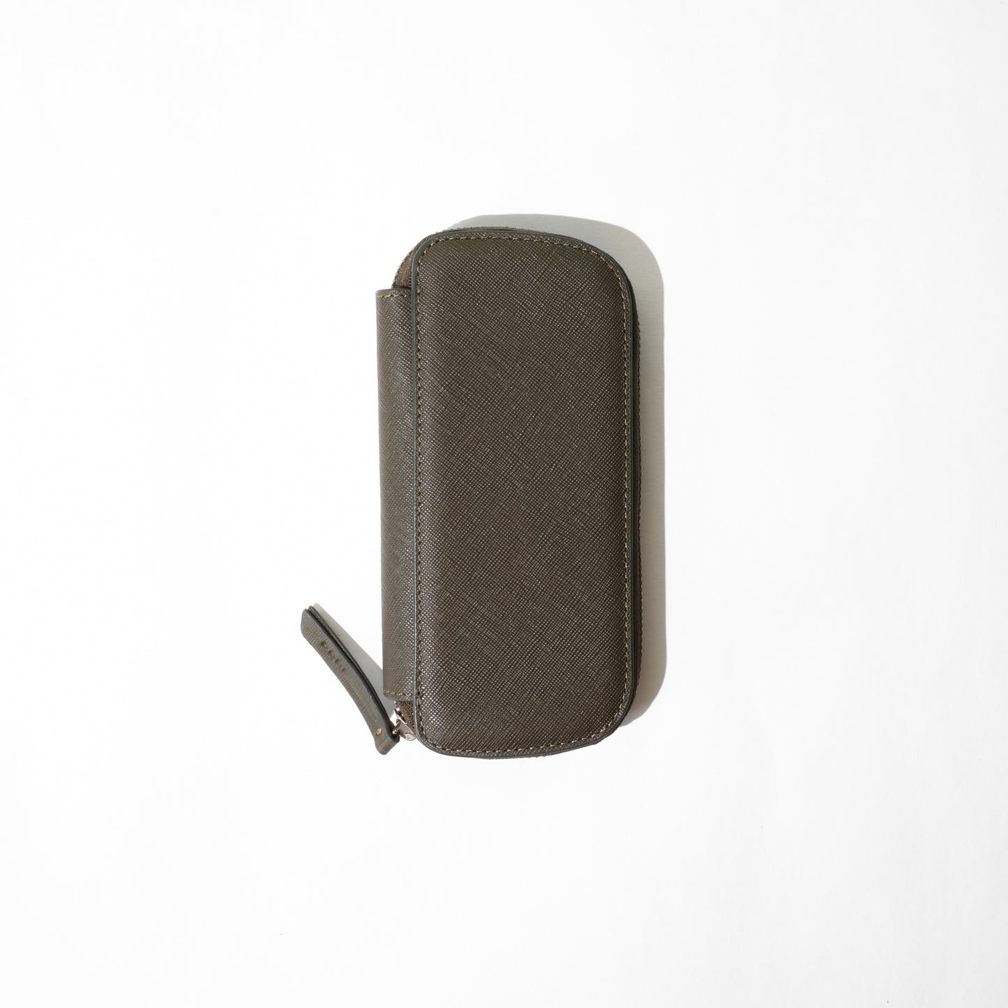 Endless Companion Saffiano Leather Adjustable 3 Pen Pouch - Green