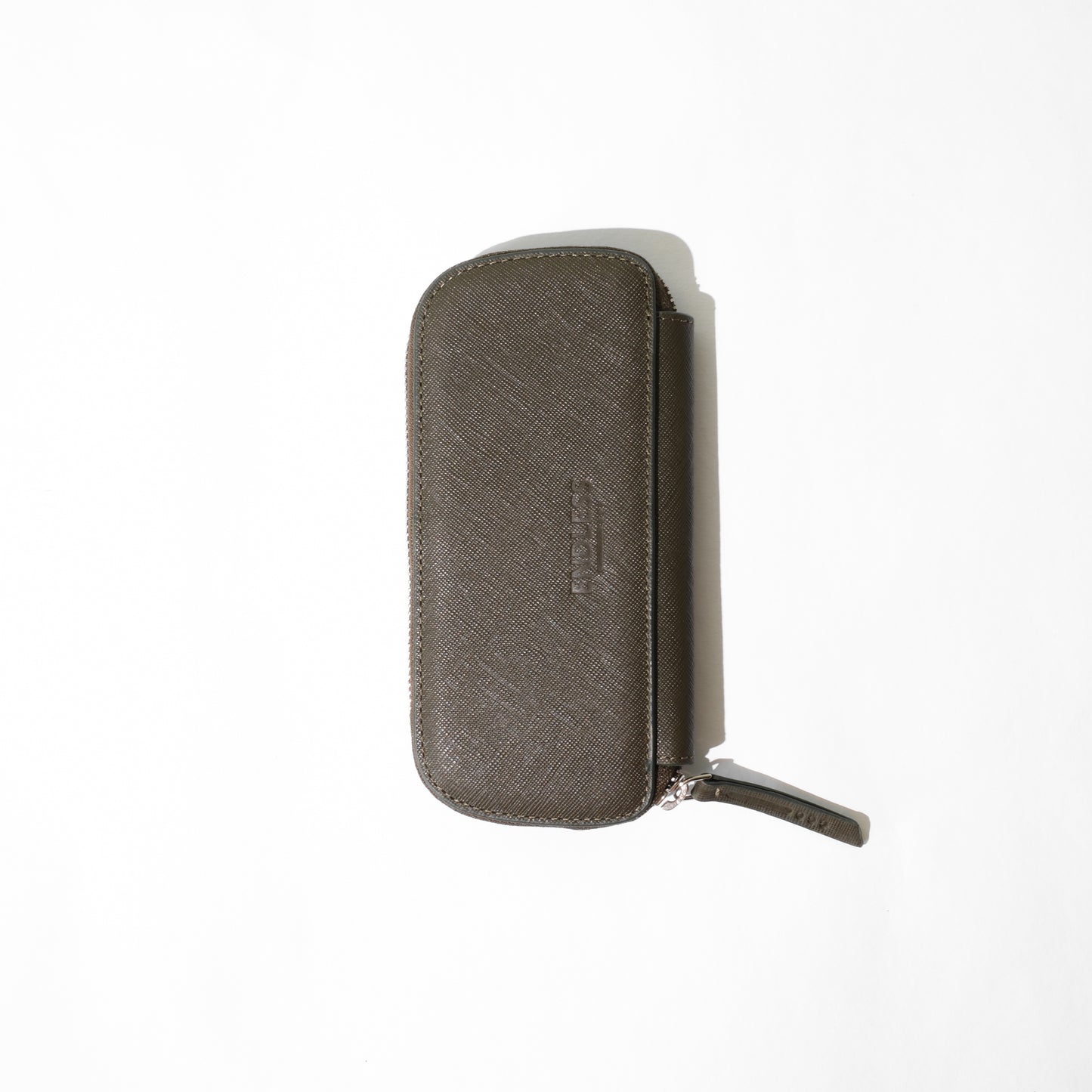 Endless Companion Saffiano Leather Adjustable 3 Pen Pouch - Green