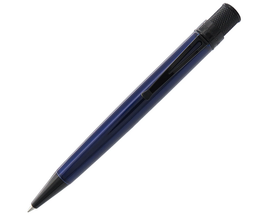 Retro 51 Tornado Stealth Lacquer Rollerball Pen - Blue Black( NEW )