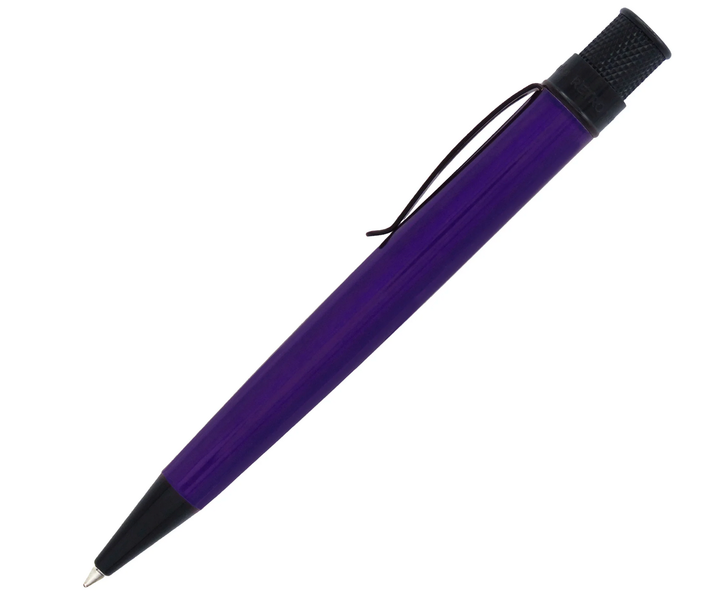 Retro 51 Tornado Stealth Lacquer Rollerball Pen - Midnight Purple