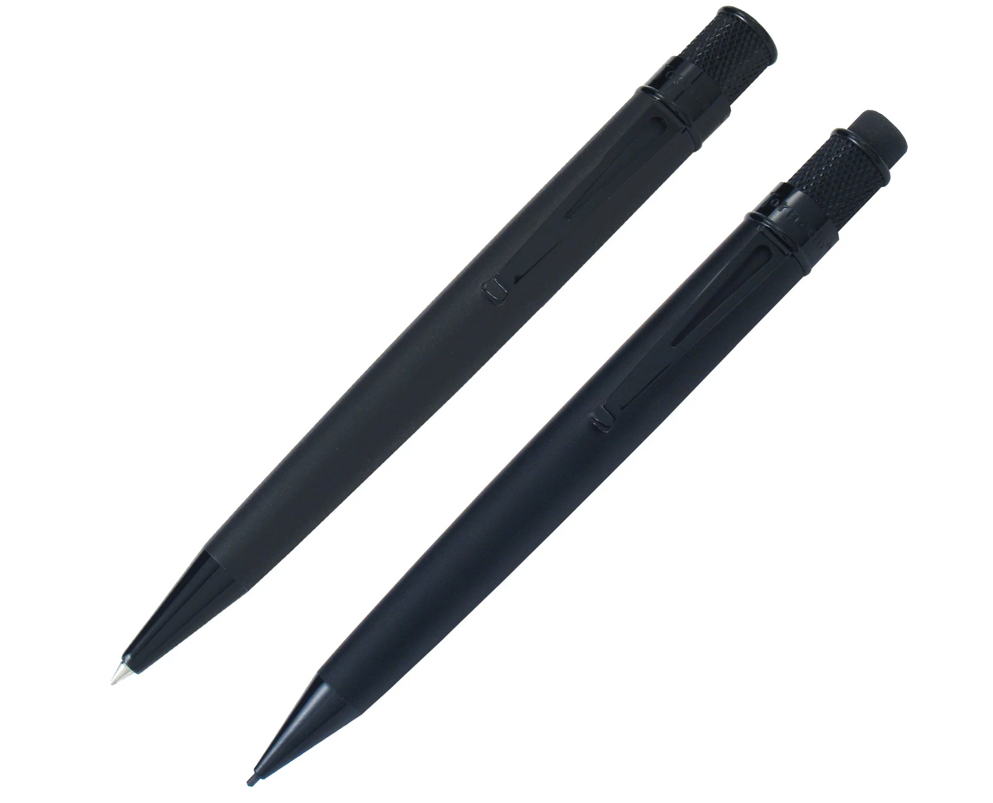 Retro 51 Tornado Rollerball and Pencil Set - Black Stealth