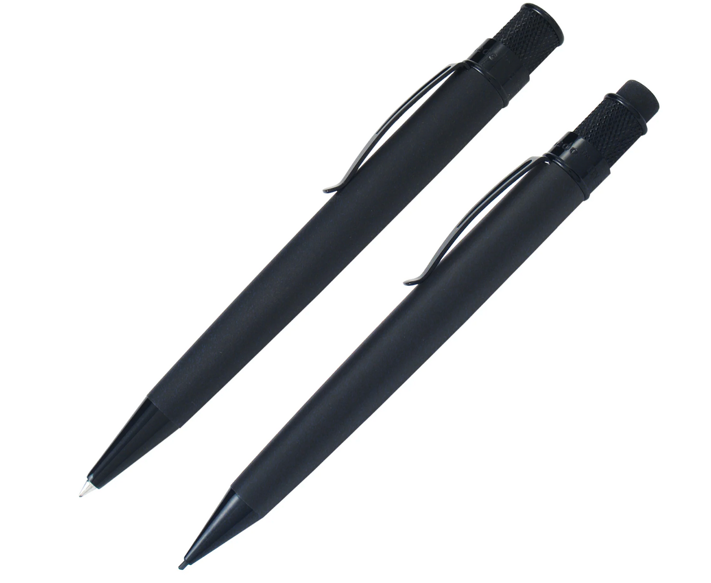 Retro 51 Tornado Rollerball and Pencil Set - Black Stealth